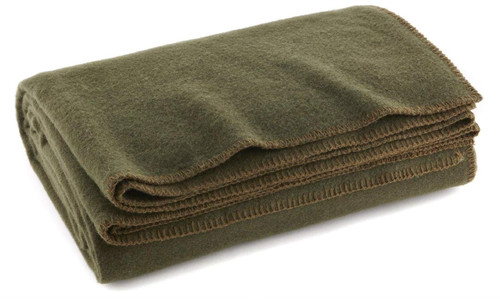 Military wool blanket 80 - military, (80%